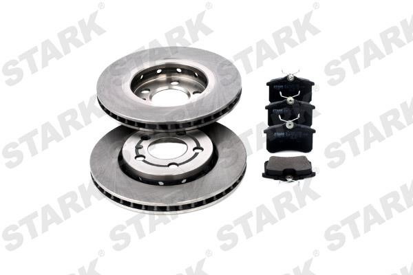 Stark SKBK-1090233 Rear ventilated brake discs with pads, set SKBK1090233