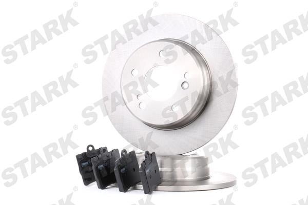 Stark SKBK-1090027 Brake discs with pads rear non-ventilated, set SKBK1090027