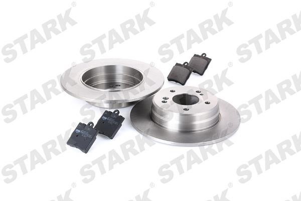 Brake discs with pads rear non-ventilated, set Stark SKBK-1090027
