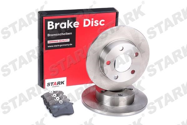 Stark SKBK-1090051 Brake discs with pads rear non-ventilated, set SKBK1090051