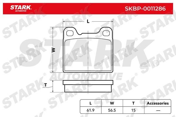 Stark SKBP-0011286 Brake Pad Set, disc brake SKBP0011286