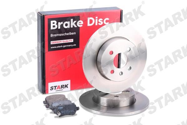 Stark SKBK-1090329 Brake discs with pads rear non-ventilated, set SKBK1090329