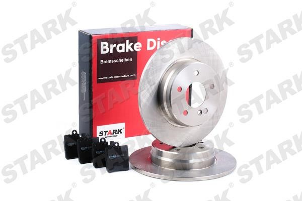 Stark SKBK-1090262 Brake discs with pads rear non-ventilated, set SKBK1090262