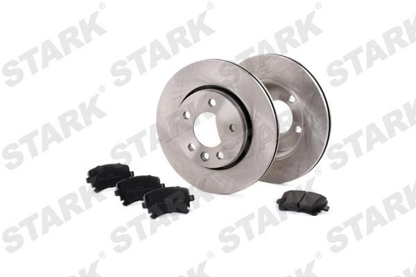 Stark SKBK-1090036 Rear ventilated brake discs with pads, set SKBK1090036