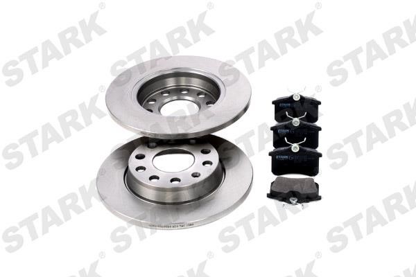 Stark SKBK-1090017 Brake discs with pads rear non-ventilated, set SKBK1090017