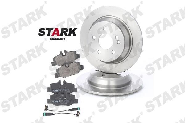 Stark SKBK-1090032 Brake discs with pads rear non-ventilated, set SKBK1090032