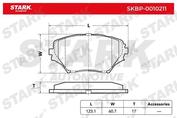 Stark SKBP-0010211 Brake Pad Set, disc brake SKBP0010211