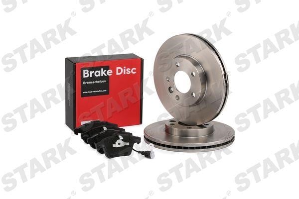 Stark SKBK-1090384 Brake discs with pads rear non-ventilated, set SKBK1090384