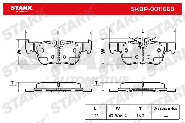 Stark SKBP-0011668 Brake Pad Set, disc brake SKBP0011668