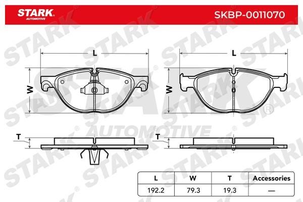 Stark SKBP-0011070 Brake Pad Set, disc brake SKBP0011070