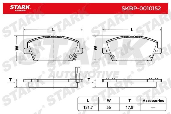 Stark SKBP-0010152 Brake Pad Set, disc brake SKBP0010152