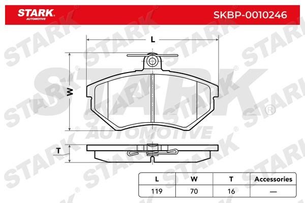Stark SKBP-0010246 Brake Pad Set, disc brake SKBP0010246