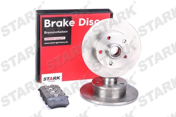 Stark SKBK-1090157 Brake discs with pads rear non-ventilated, set SKBK1090157