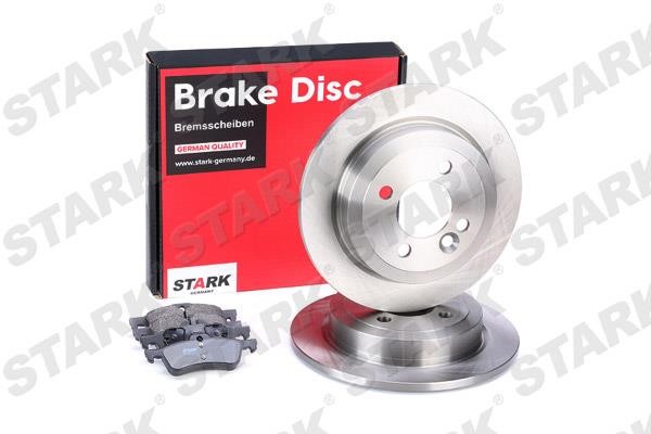 Stark SKBK-1090159 Brake discs with pads rear non-ventilated, set SKBK1090159