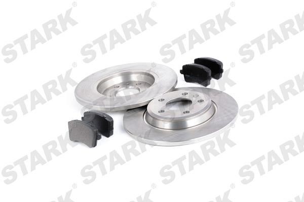 Stark SKBK-1090028 Brake discs with pads rear non-ventilated, set SKBK1090028