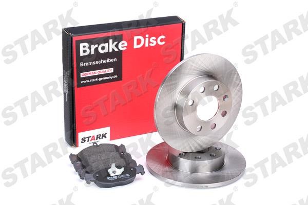 Stark SKBK-1090154 Brake discs with pads front non-ventilated, set SKBK1090154