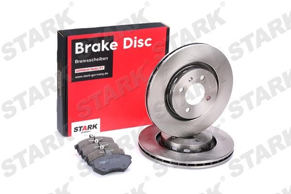 Stark SKBK-1090276 Front ventilated brake discs with pads, set SKBK1090276