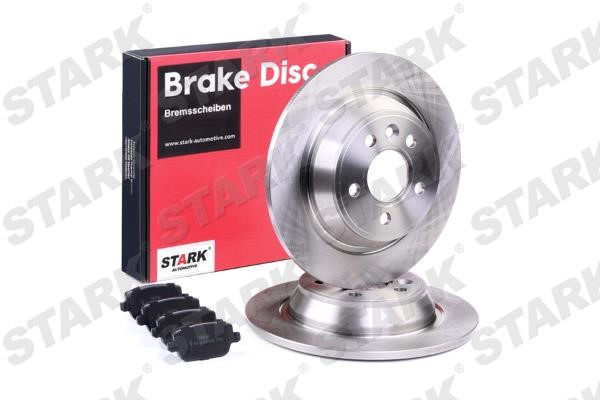 Stark SKBK-1090042 Brake discs with pads rear non-ventilated, set SKBK1090042