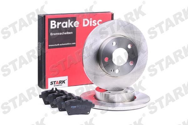 Stark SKBK-1090161 Brake discs with pads front non-ventilated, set SKBK1090161