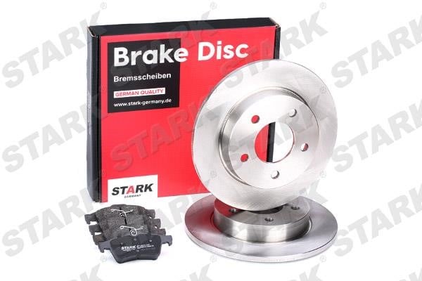 Stark SKBK-1090205 Brake discs with pads rear non-ventilated, set SKBK1090205