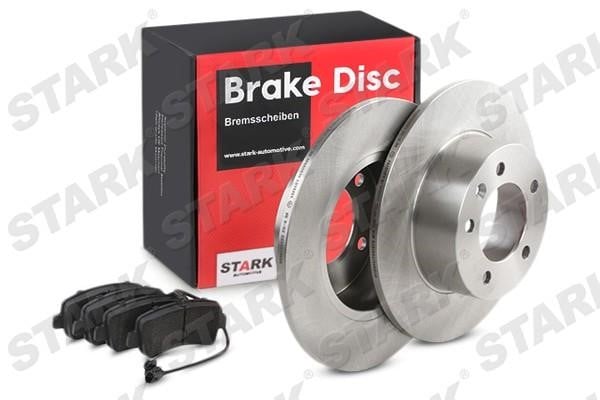 Stark SKBK-10990423 Brake discs with pads rear non-ventilated, set SKBK10990423