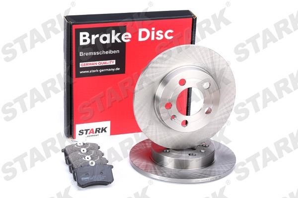 Stark SKBK-1090352 Brake discs with pads rear non-ventilated, set SKBK1090352