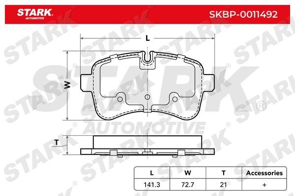 Stark SKBP-0011492 Brake Pad Set, disc brake SKBP0011492