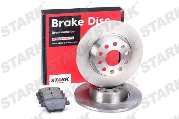 Stark SKBK-1090092 Brake discs with pads rear non-ventilated, set SKBK1090092