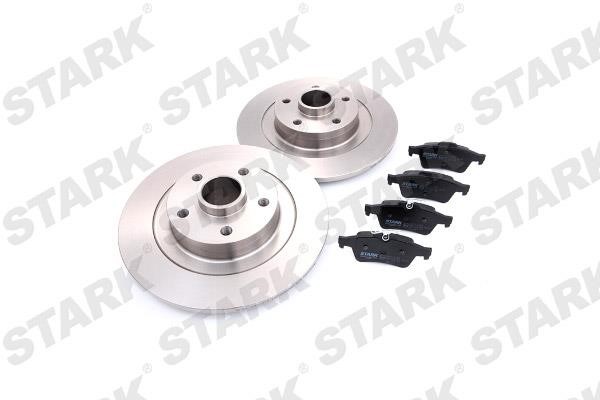 Stark SKBK-1090109 Brake discs with pads rear non-ventilated, set SKBK1090109