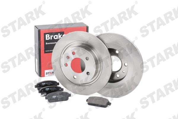 Stark SKBK-1090214 Brake discs with pads rear non-ventilated, set SKBK1090214