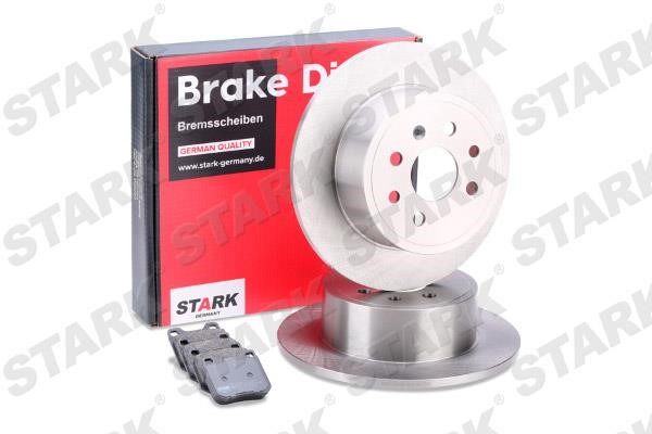 Stark SKBK-1090140 Brake discs with pads rear non-ventilated, set SKBK1090140