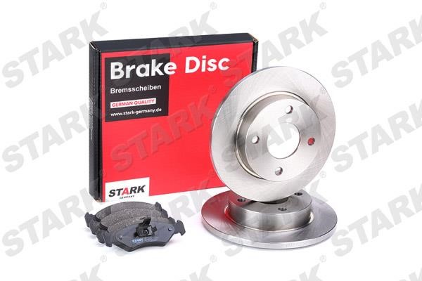 Stark SKBK-1090138 Brake discs with pads front non-ventilated, set SKBK1090138