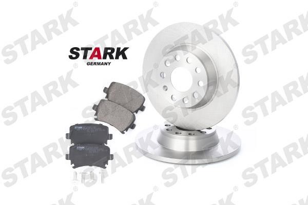 Stark SKBK-1090008 Brake discs with pads rear non-ventilated, set SKBK1090008