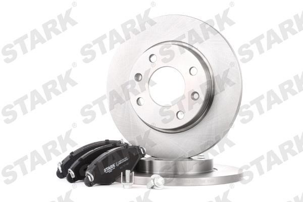 Stark SKBK-1090026 Brake discs with pads front non-ventilated, set SKBK1090026