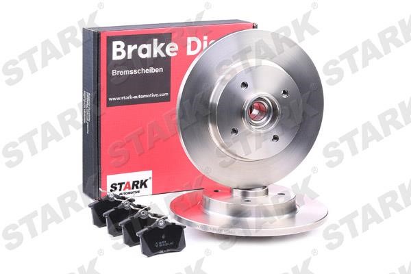 Stark SKBK-1090372 Brake discs with pads rear non-ventilated, set SKBK1090372