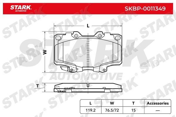 Stark SKBP-0011349 Brake Pad Set, disc brake SKBP0011349