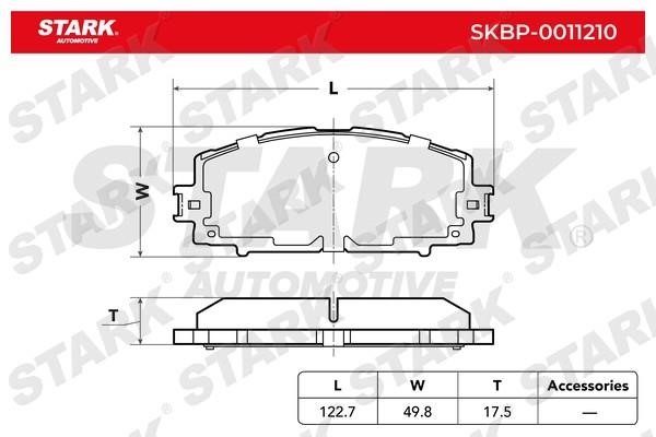 Stark SKBP-0011210 Brake Pad Set, disc brake SKBP0011210