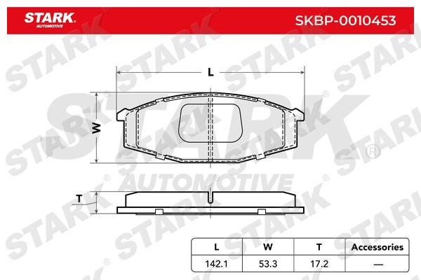 Stark SKBP-0010453 Brake Pad Set, disc brake SKBP0010453