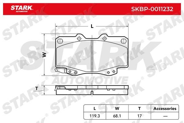 Stark SKBP-0011232 Brake Pad Set, disc brake SKBP0011232