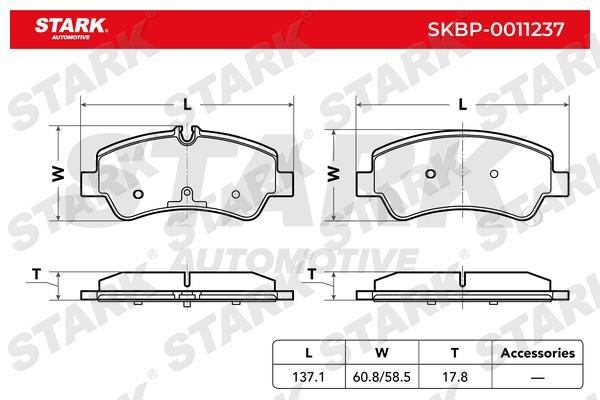 Stark SKBP-0011237 Brake Pad Set, disc brake SKBP0011237