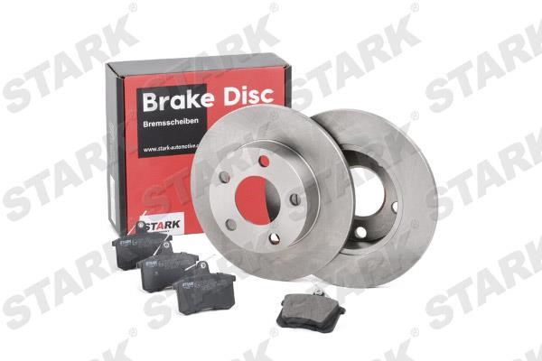 Stark SKBK-1090254 Brake discs with pads rear non-ventilated, set SKBK1090254