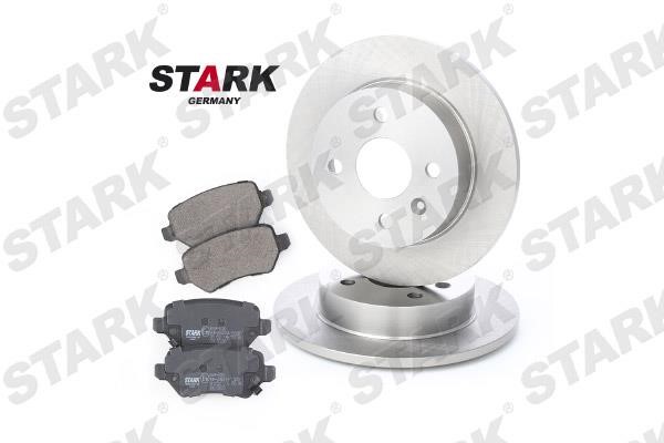 Stark SKBK-1090047 Brake discs with pads rear non-ventilated, set SKBK1090047