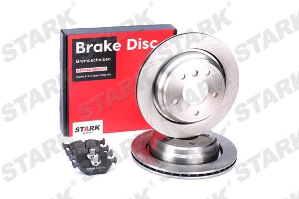 Stark SKBK-1090181 Rear ventilated brake discs with pads, set SKBK1090181