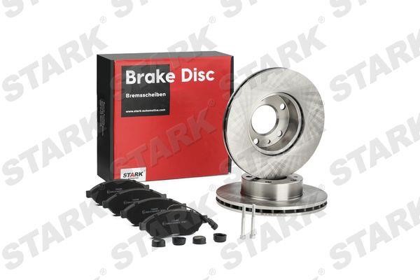 Stark SKBK-1090386 Front ventilated brake discs with pads, set SKBK1090386
