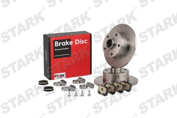 Stark SKBK-1090381 Brake discs with pads rear non-ventilated, set SKBK1090381