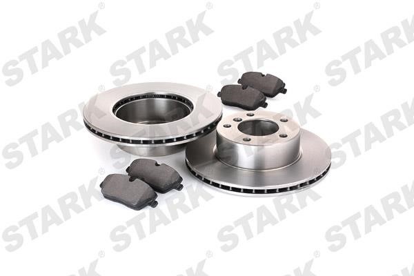 Front ventilated brake discs with pads, set Stark SKBK-1090217