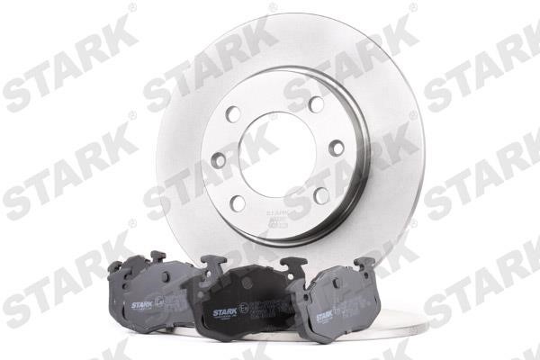 Stark SKBK-1090300 Brake discs with pads rear non-ventilated, set SKBK1090300