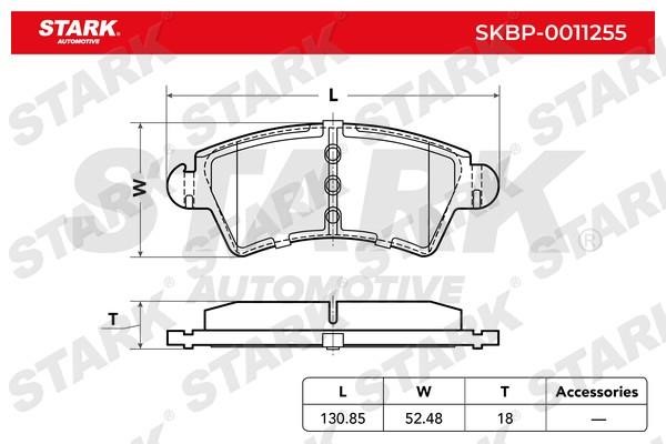 Stark SKBP-0011255 Brake Pad Set, disc brake SKBP0011255
