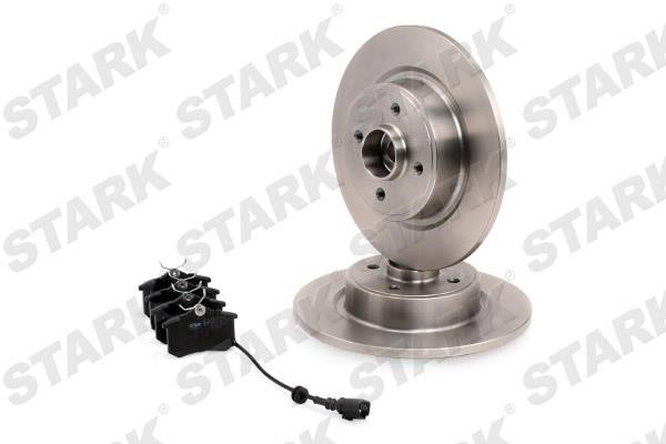 Brake discs with pads rear non-ventilated, set Stark SKBK-1090089