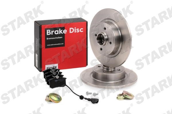 Stark SKBK-1090089 Brake discs with pads rear non-ventilated, set SKBK1090089